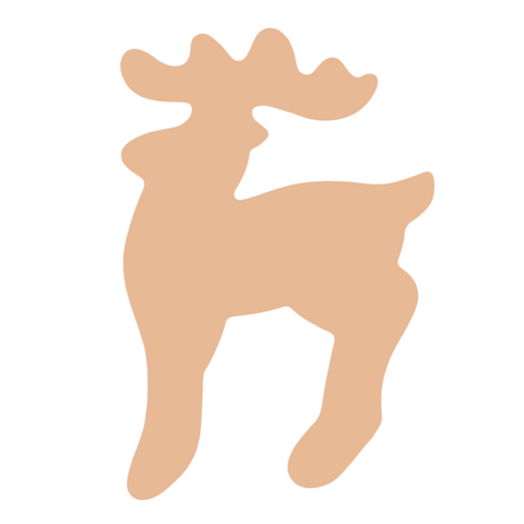F0841 Jumbo Reindeer Metal Blank