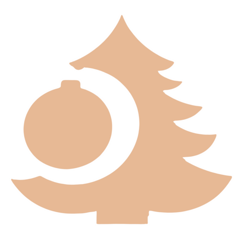 F0852 Jumbo Tree With Ornament Metal Blank