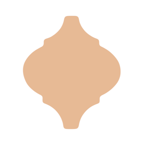 F0877 Arabesque Jumbo Ornament Metal Blank