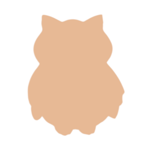F0095 Owl Metal Blank