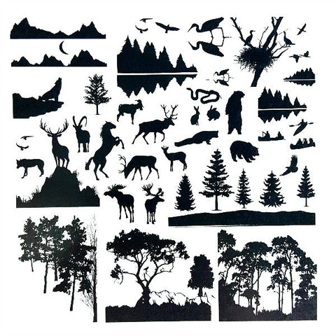 Northern States Enamel GlassFusible Decal Sheet - Black