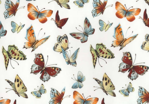 Allover Chintz Butterfly Ceramic Decal Sheet