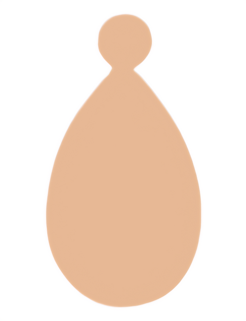 FGD0058 Teardrop with Tab Metal Blank