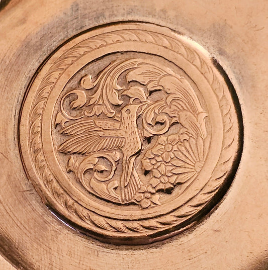 IDSH0801 Hummingbird Copper Impression Stamping by William Rice
