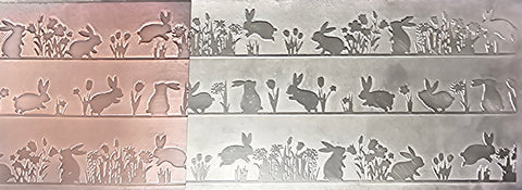 RMP0501 Bunnies in the Garden Rolling Mill Plate