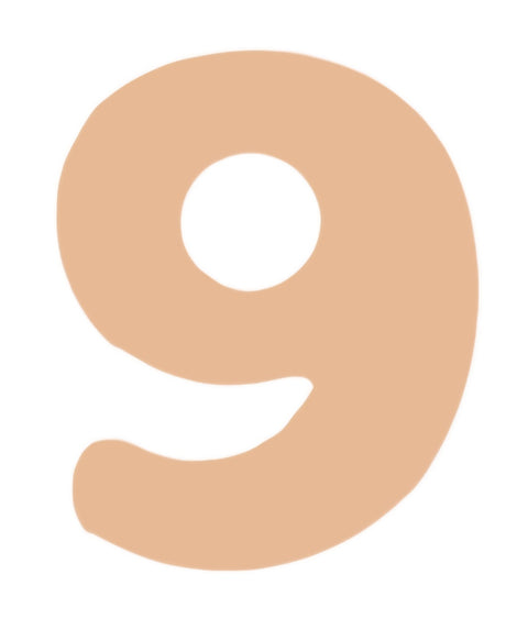 F6417 Number "6" or "9" Metal Blank