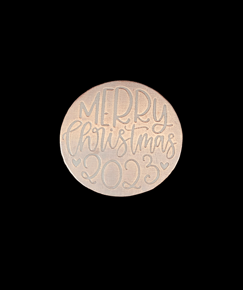 TMS-0019 Merry Christmas 2023 Textured Metal Shapes