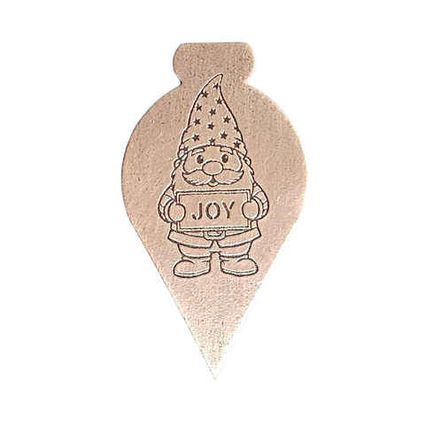 TMS-808-3 Joy Elf Textured Ornament Metal Blank