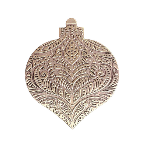 TMS-816-1 Ornate Design Textured Ornament Metal Blank