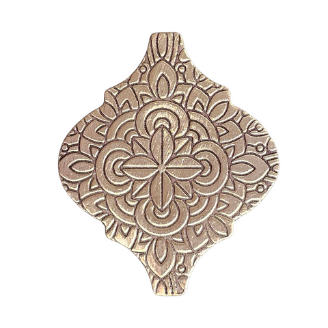 TMS-877-2 Design Textured Ornament Metal Blank