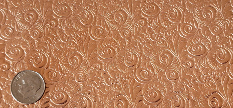 TO0014 Small Tooled Leather Textured Metal Sheet