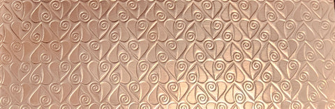 TT0001 Spiral Hearts Textured Metal Sheet