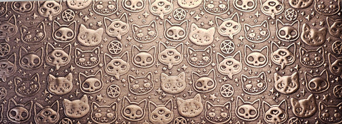 TTS1019 Black Cat Magic Textured Metal Sheet