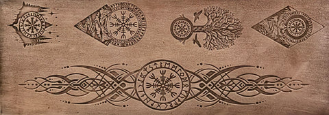 TTS1047 Tree and True North Textured Metal Sheet