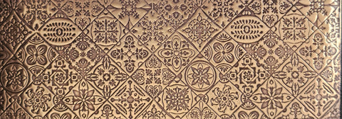 TTS0290 Lisbon Floral Textured Metal Sheet