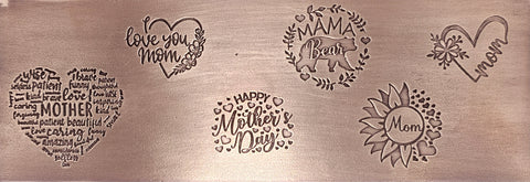 TTS0325 Mother's Day Textured Metal Sheet