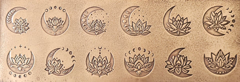 TTS0409 Lotus Moons Textured Metal Sheet