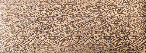 TTS0500 Zentangle Waves Textured Metal Sheet