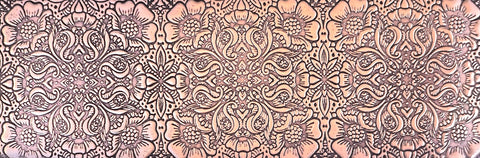 TTS0610 Henna Motif Textured Metal Sheet