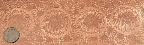 TV0004 Sunflowers Textured Metal Sheet