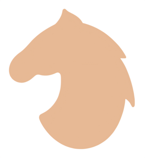 F6092 Horse Head Metal Blank