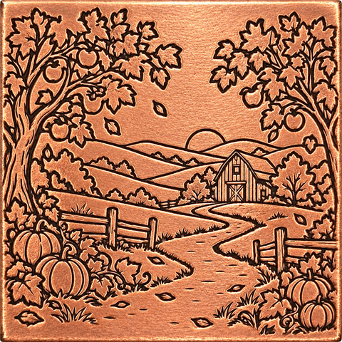 RMP6124-2 Autumn Orchard Lane Rolling Mill Plate
