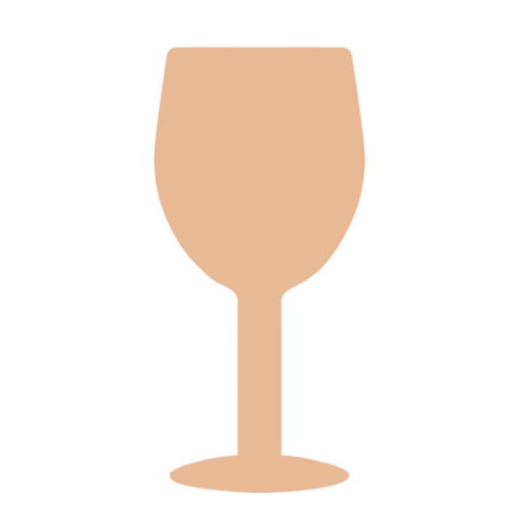 F0152 Wine Glass Metal Blank