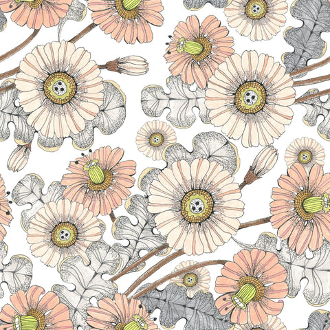 20247 Peachy Flower – Waterslide Decal for Enamel, Glass & Ceramic
