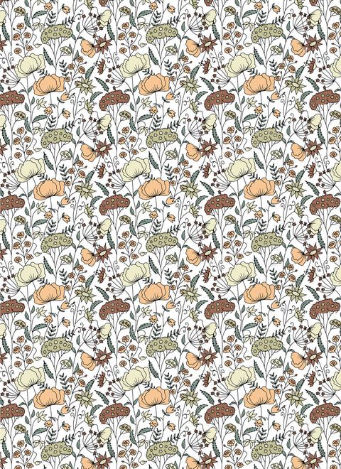 20287 Folk Art Flowers – Waterslide Decal for Enamel, Glass & Ceramic