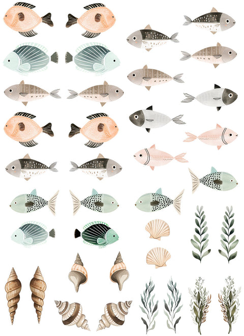 20331 Under the Sea Earring Sets – Waterslide Decal for Enamel, Glass & Ceramic