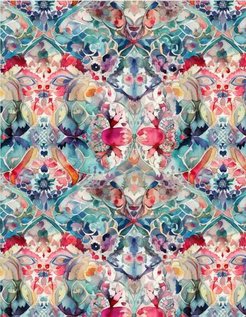 20394 Colorful Boho – Waterslide Decal for Enamel, Glass & Ceramic