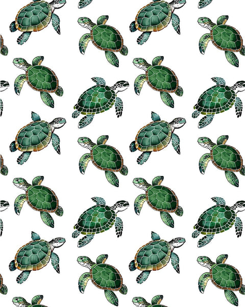 20383 Sea Turtles 1 – Waterslide Decal for Enamel, Glass & Ceramic