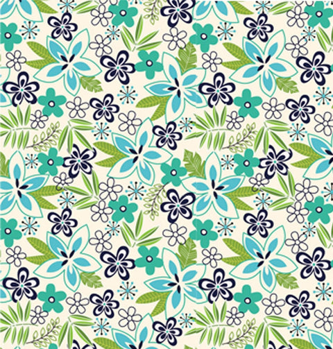 20244 Retro Flower – Waterslide Decal for Enamel, Glass & Ceramic