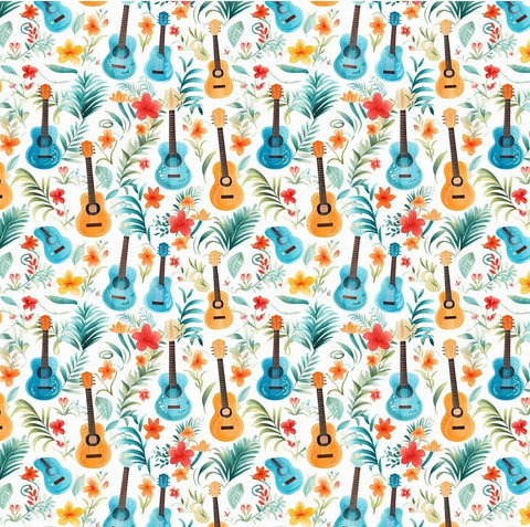 20370 Ukulele Party – Waterslide Decal for Enamel, Glass & Ceramic