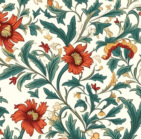 20354 Vintage William Morris 1 – Waterslide Decal for Enamel, Glass & Ceramic