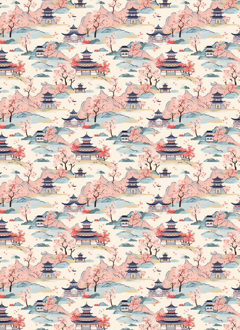 20441 Asian Art 15 – Waterslide Decal for Enamel, Glass & Ceramic