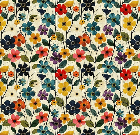 20446 Native Flowers 1 – Waterslide Decal for Enamel, Glass & Ceramic