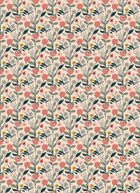 20450 Pink Floral – Waterslide Decal for Enamel, Glass & Ceramic