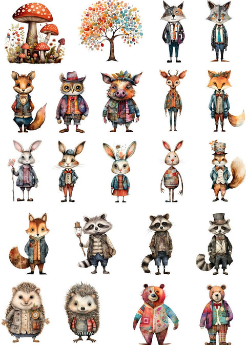 20460 Quirky Animals – Waterslide Decal for Enamel, Glass & Ceramic