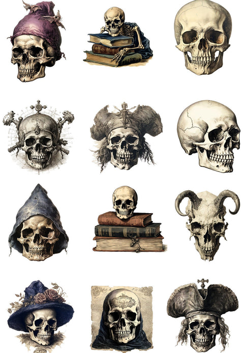 20466 Halloween Skeletons – Waterslide Decal for Enamel, Glass & Ceramic