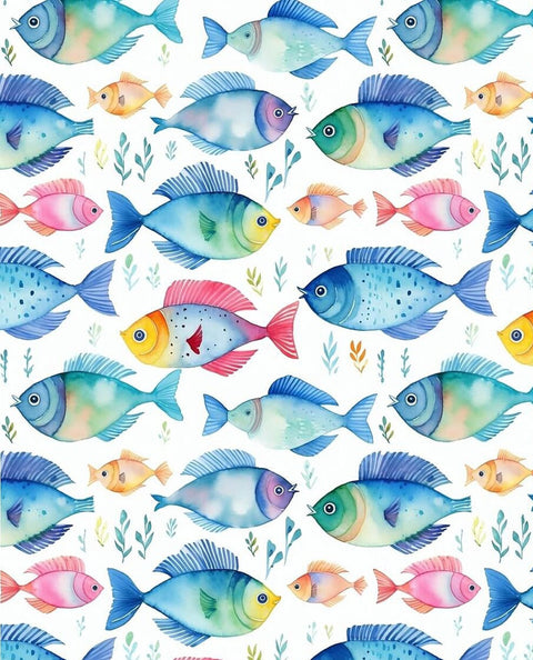 20467 Fishies – Waterslide Decal for Enamel, Glass & Ceramic