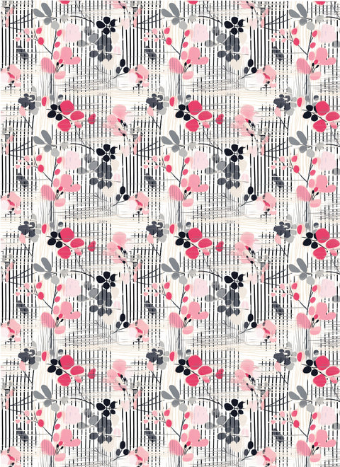 20469 Floral – Waterslide Decal for Enamel, Glass & Ceramic