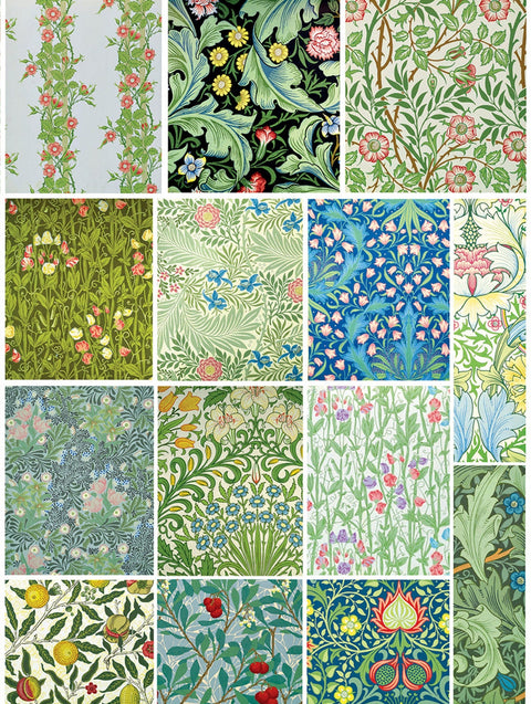 20472 Morris Tiles 12 – Waterslide Decal for Enamel, Glass & Ceramic