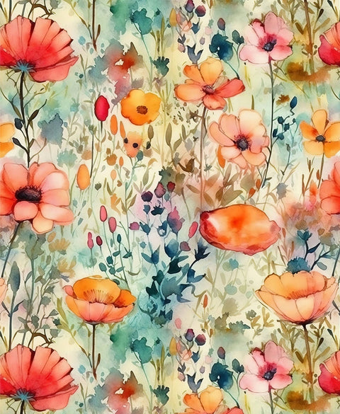 20471 Flowers Wild 3 – Waterslide Decal for Enamel, Glass & Ceramic