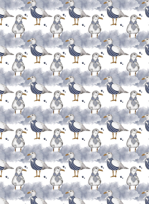 20476 Seagulls 1 – Waterslide Decal for Enamel, Glass & Ceramic