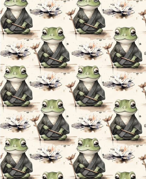 20477 Wise Frog – Waterslide Decal for Enamel, Glass & Ceramic