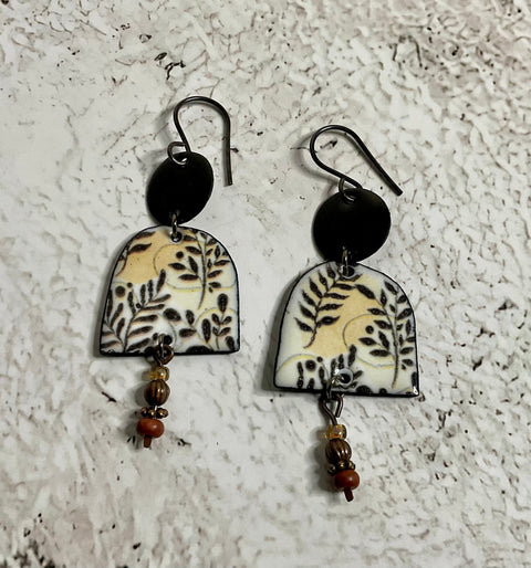 20252 Boho Tropical Leaves – Waterslide Decal for Enamel, Glass & Ceramic