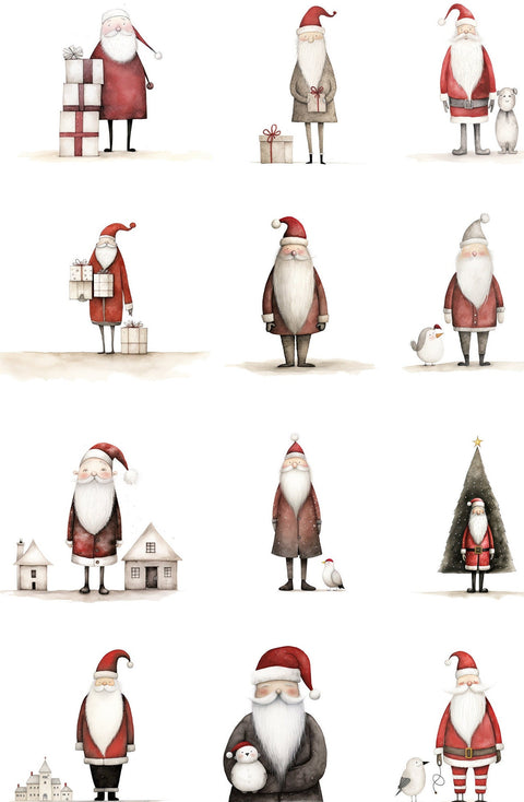 20483 Santa – Waterslide Decal for Enamel, Glass & Ceramic