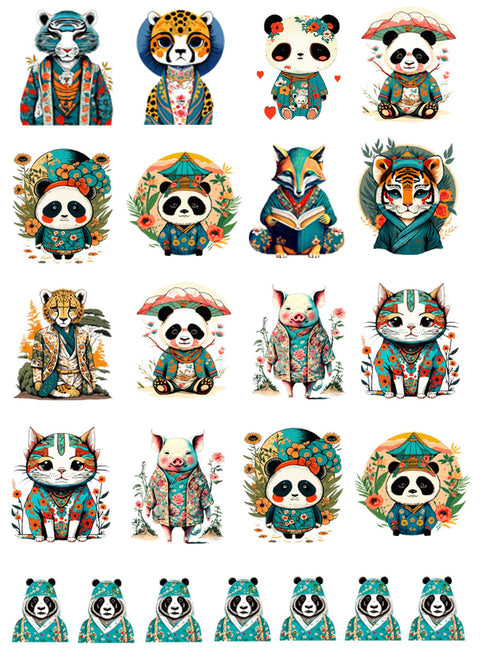 20268 Asian Animals – Waterslide Decal for Enamel, Glass & Ceramic