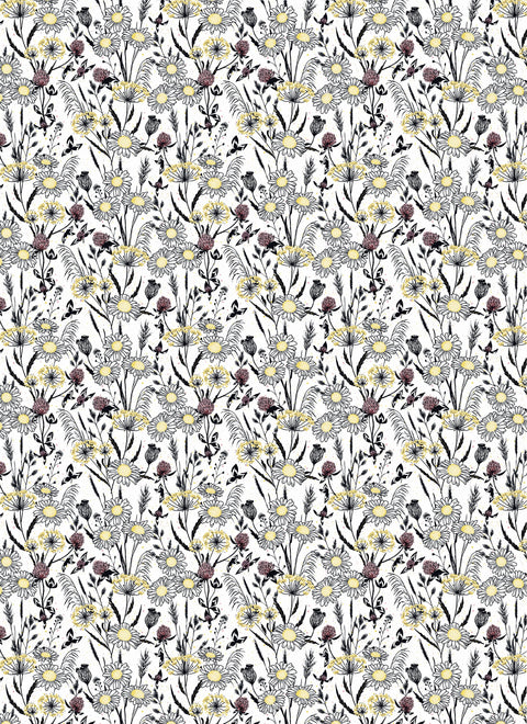 20302 Daisy Flower – Waterslide Decal for Enamel, Glass & Ceramic